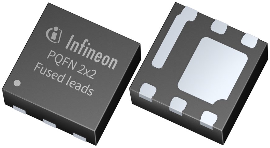Infineon erweitert das PQFN 2x2 mm²-Produktportfolio mit OptiMOS™-Leistungs-MOSFETs der Spitzenklasse